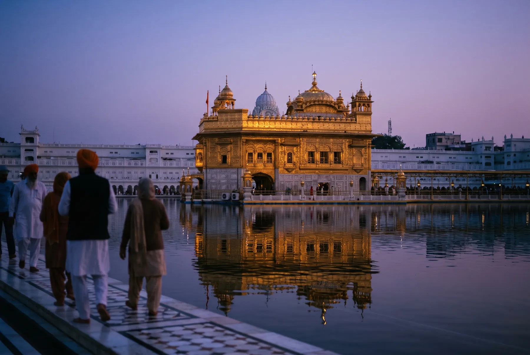 The Golden Temple at dusk — Amritsar